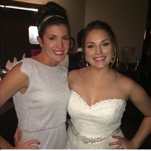 Silver cocktail dress
